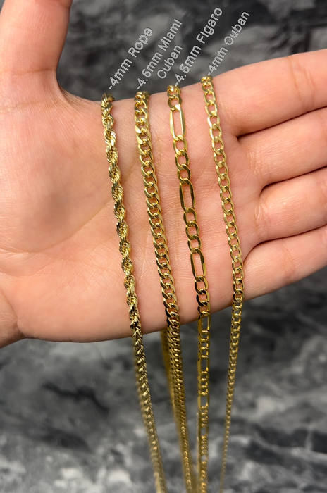 14k Gold Tiger Pendant or Chain Set