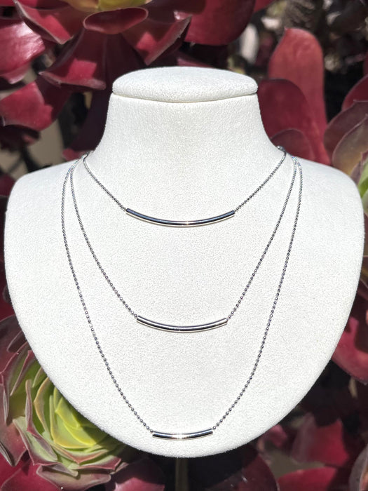 925 Silver 3 Layer Necklace