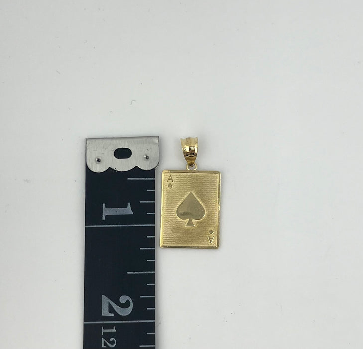 14k Gold Ace Card Chain Set P40-14