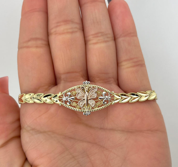 14k Gold Women’s Butterfly Bracelet