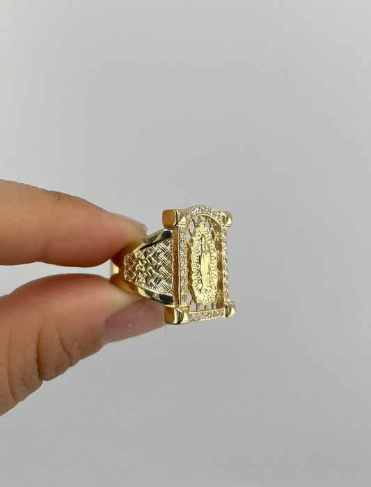 14k Gold Men’s Virgencita Ring