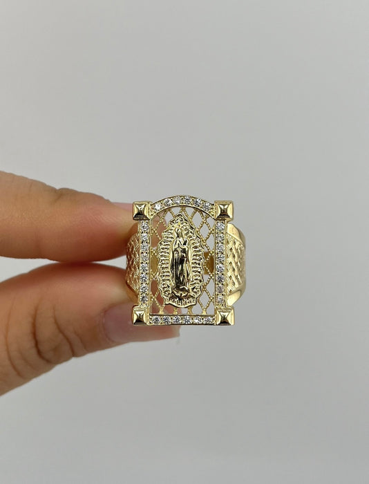 14k Gold Men’s Virgencita Ring