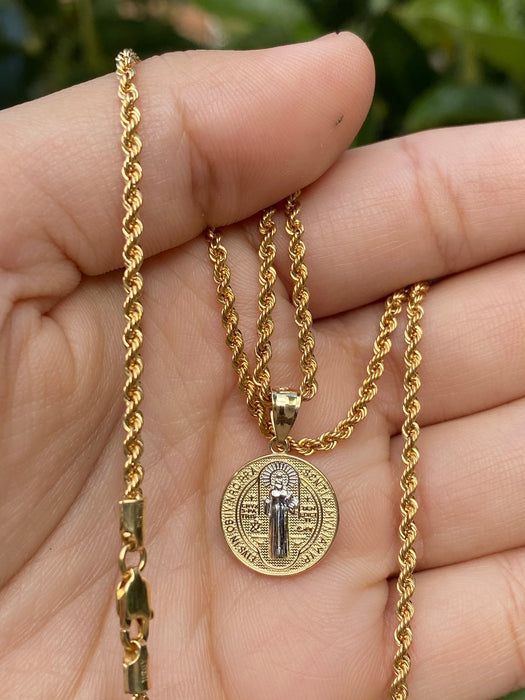14k Gold San Benito 2 tone small pendant or chain set! Women’s