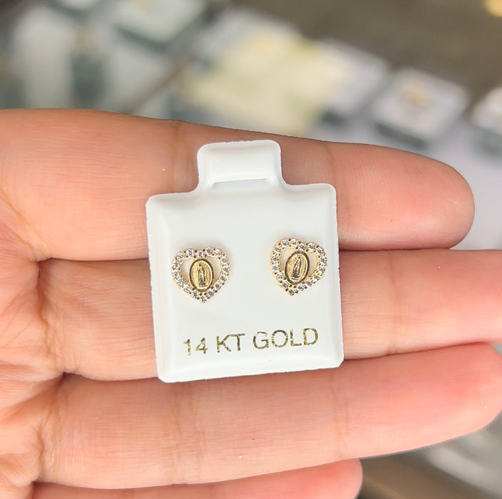 14K Gold Women’s Virgencita Earrings