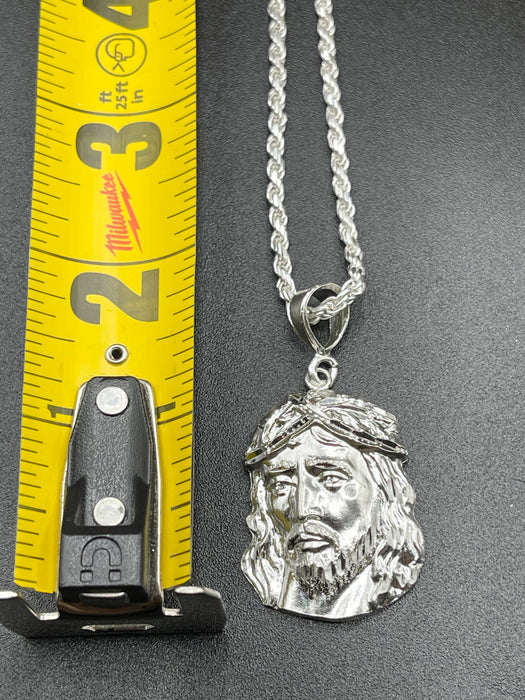 Silver .925 Medium Jesus pendant or chain set!