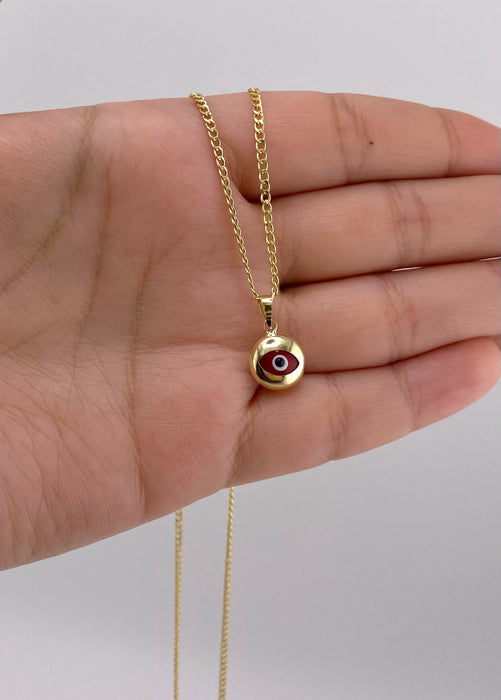 14k Gold Evil Eye Chain Set CBP#63