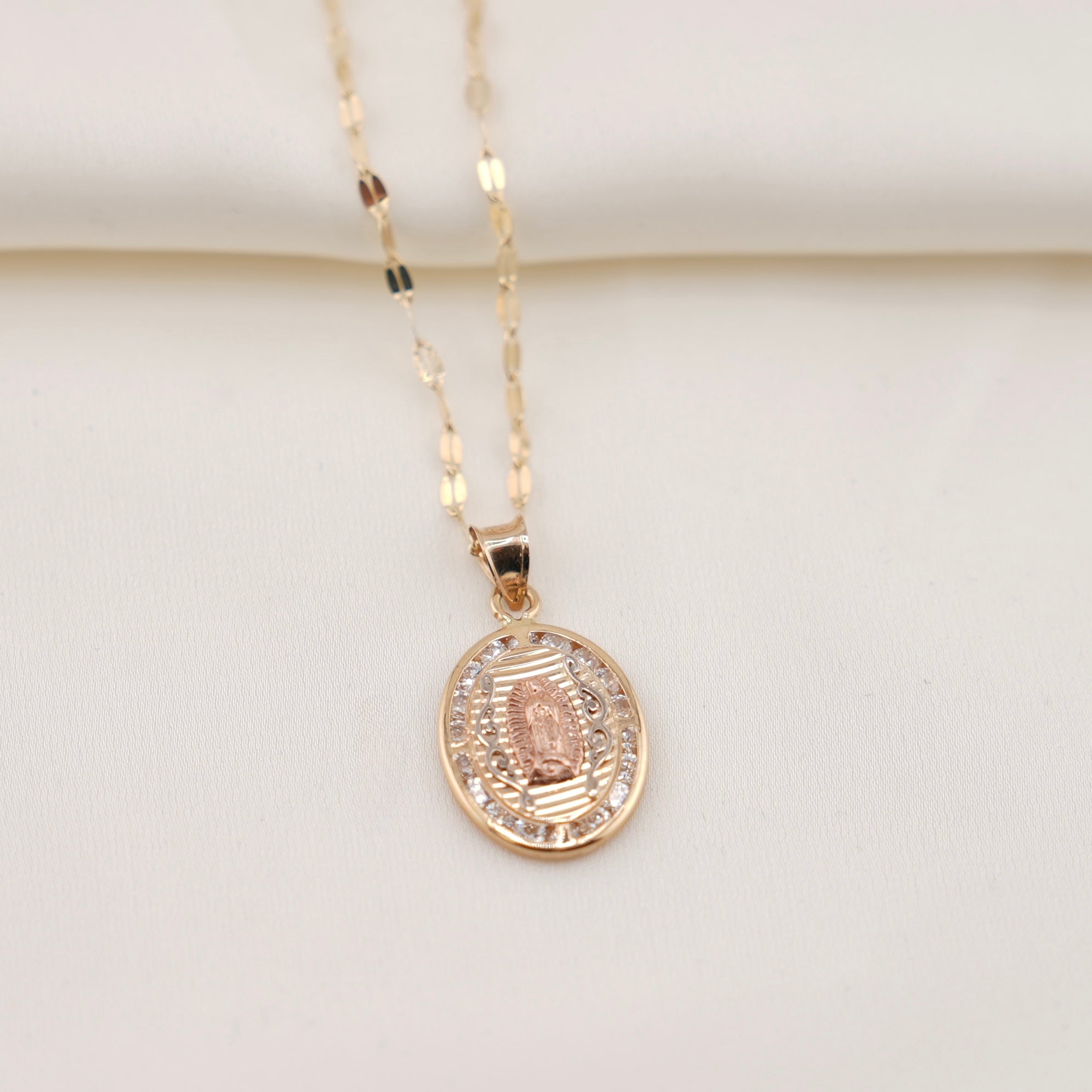 14k Gold Virgencita Chain Set