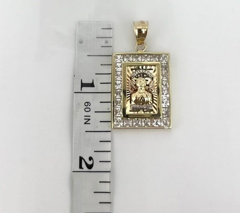 14k Gold Small Malverde Pendant or Chain Set P49-04