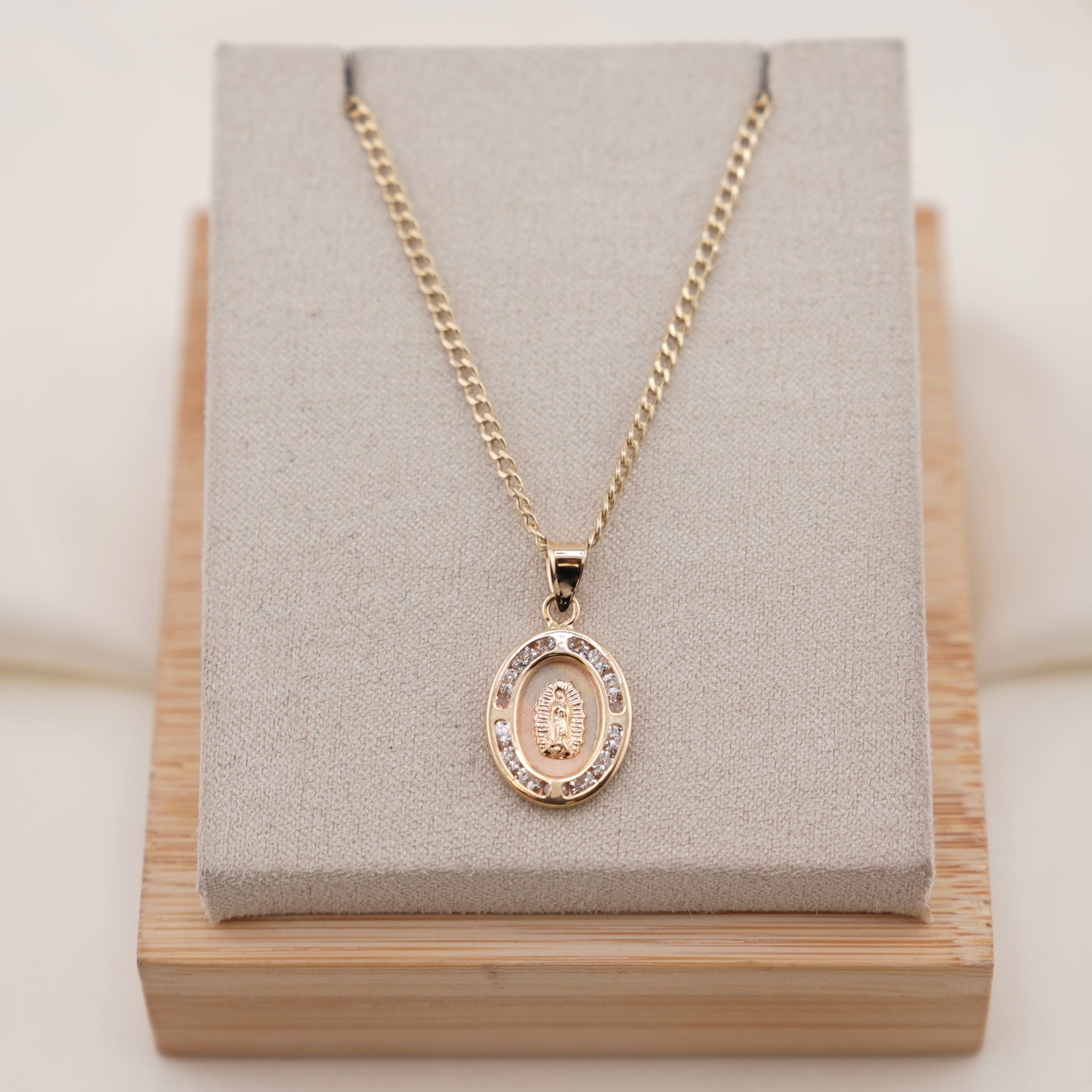 14k Gold Virgencita Chain Set