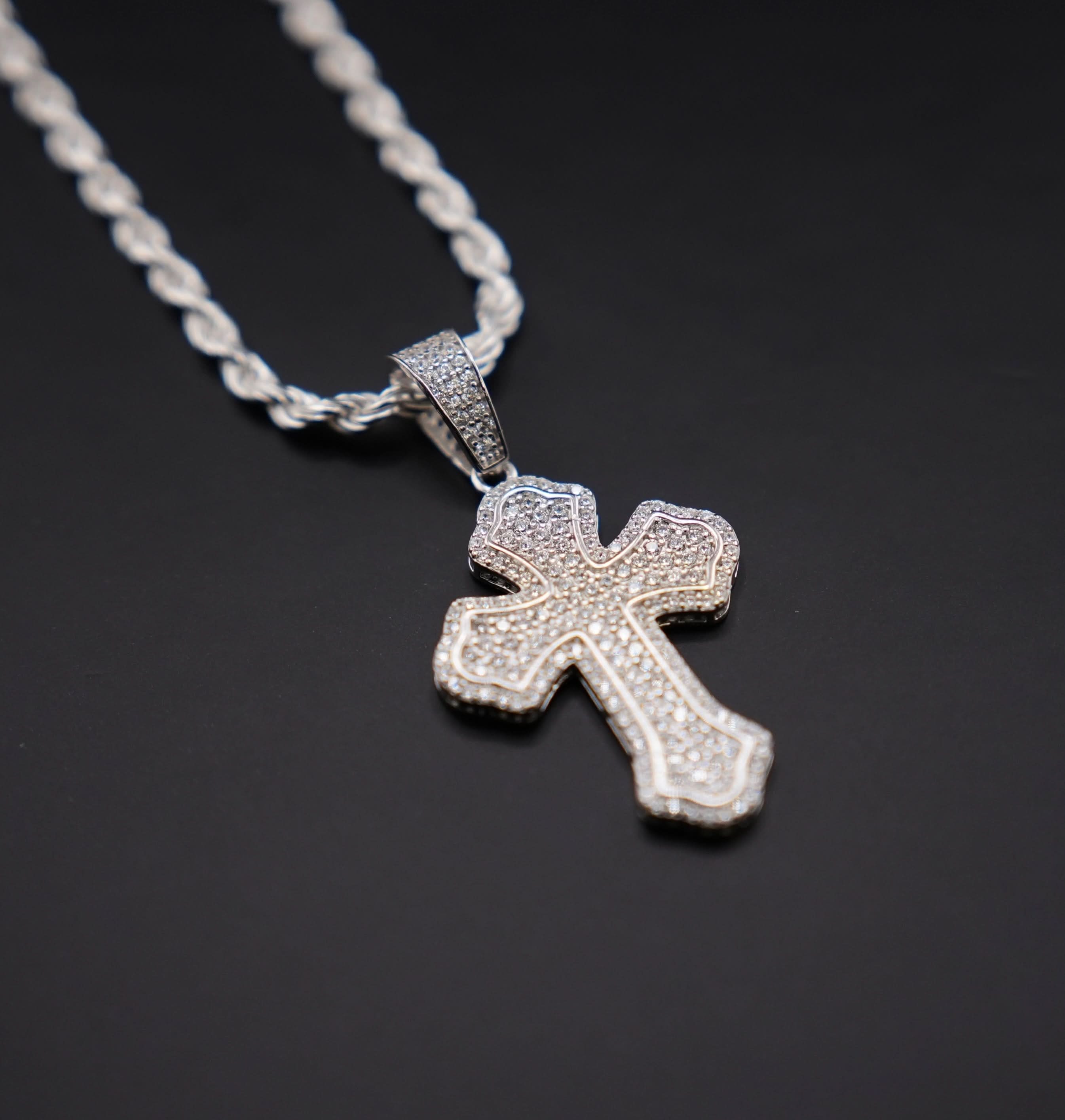 Silver 925 Cross Pendant or Chain Set