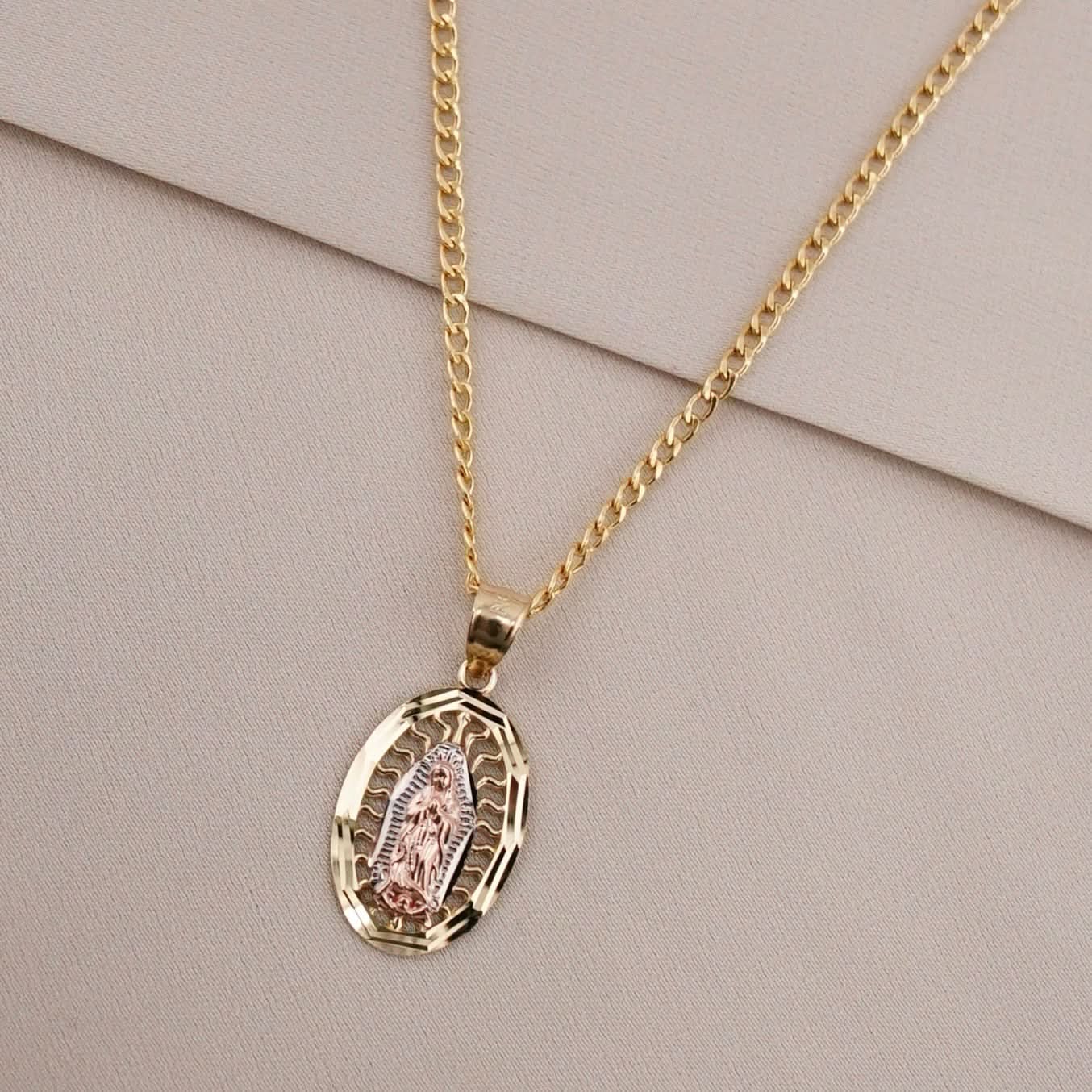14k Gold Virgencita Chain Set