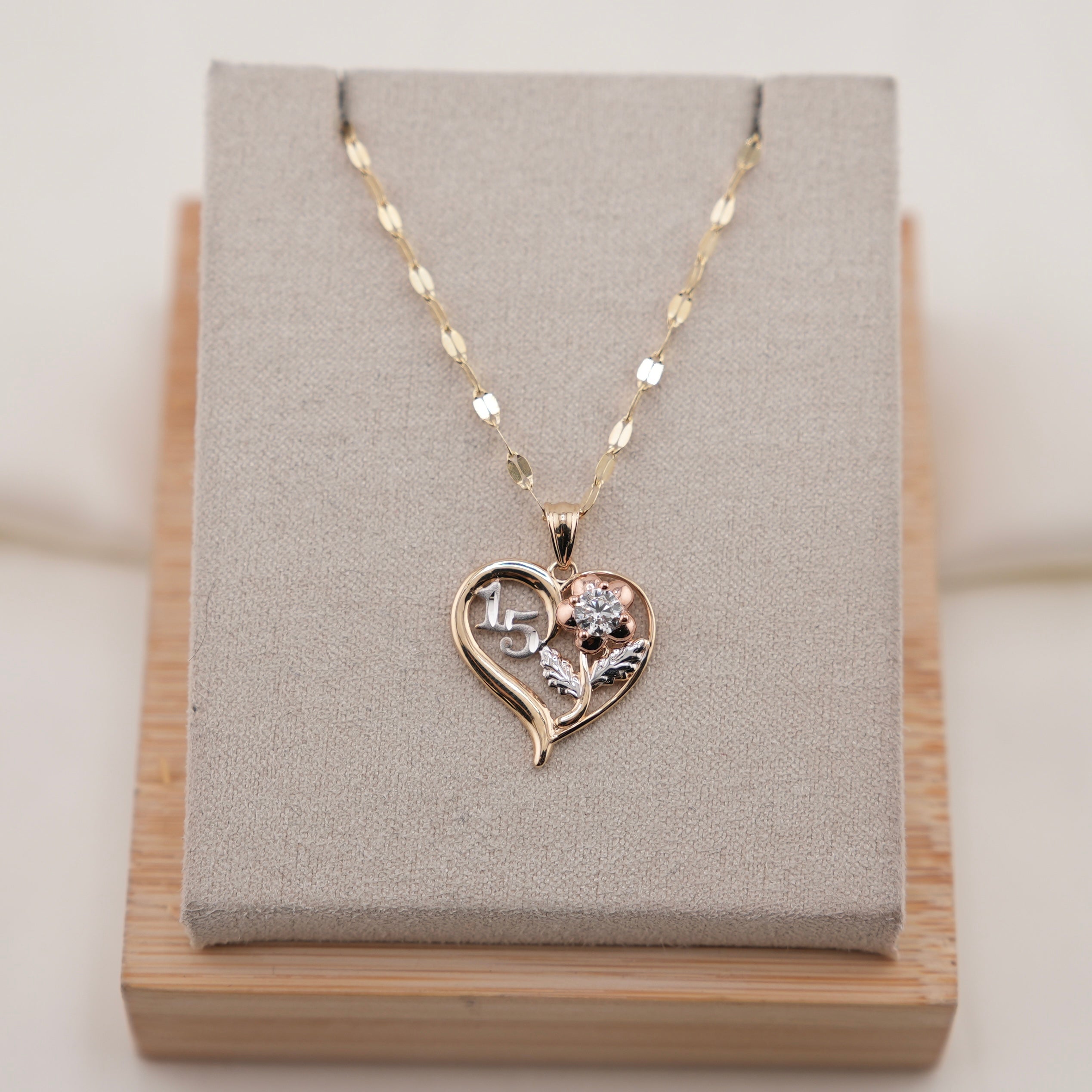 14k Gold Quinceañera Chain Set