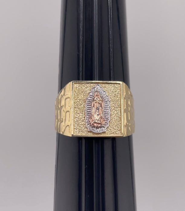 14k Gold Virgencita Men’s Ring CBRM#5