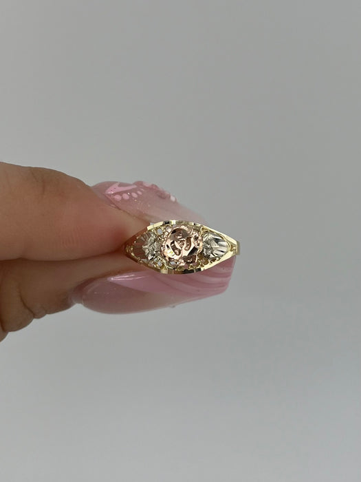 14k Gold Women’s Rose Ring