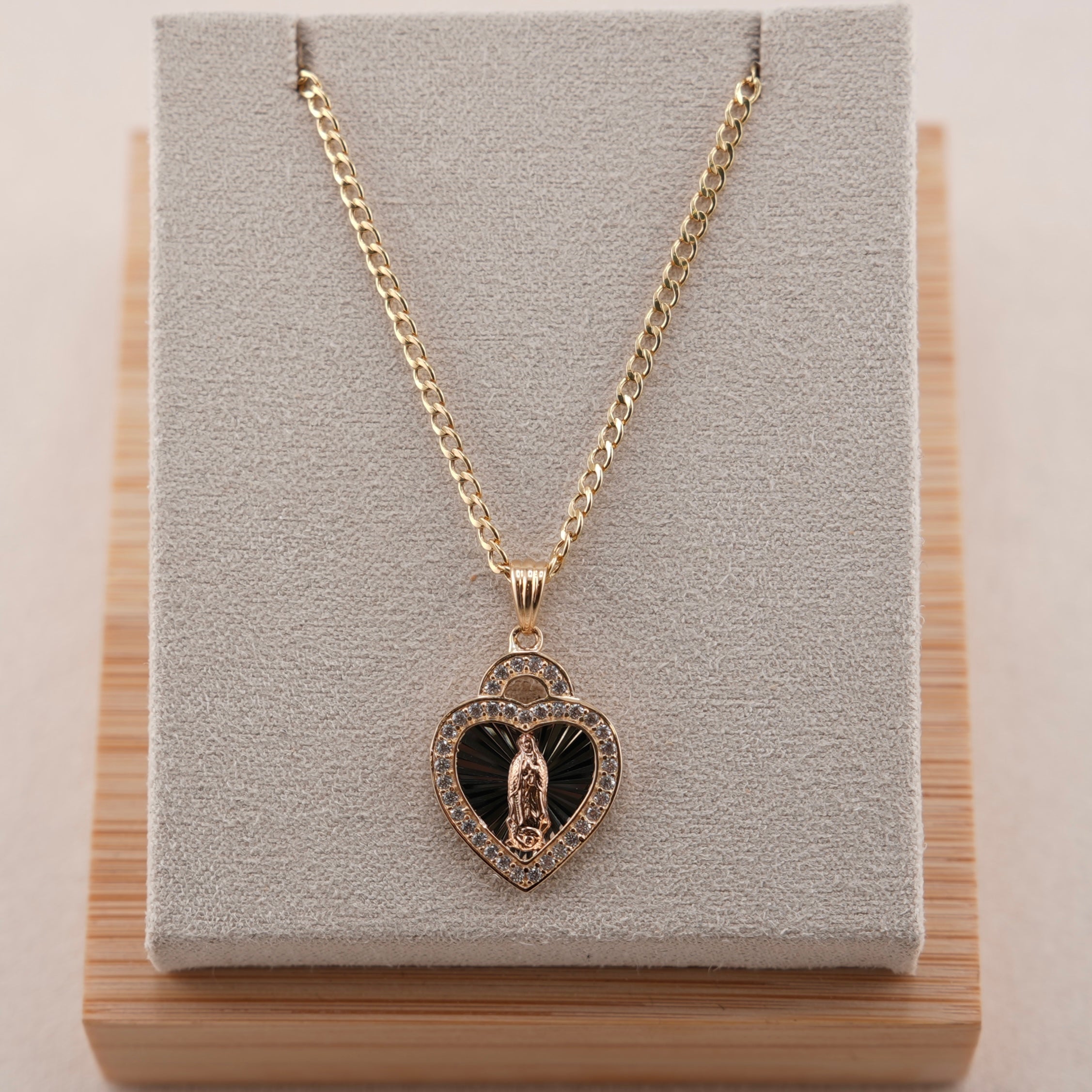 14k Gold Virgencita Chain Set