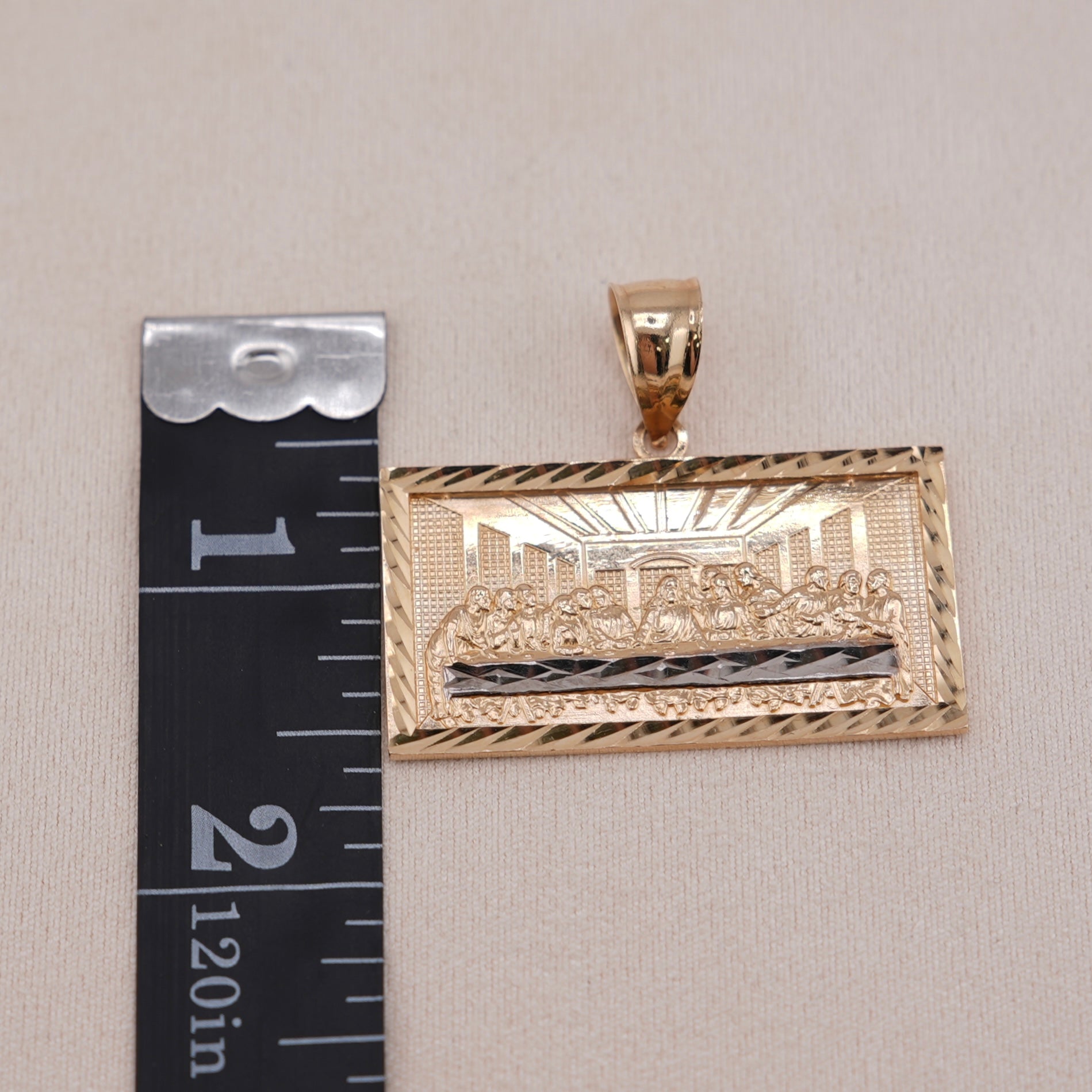 14k Gold Last Supper Pendant