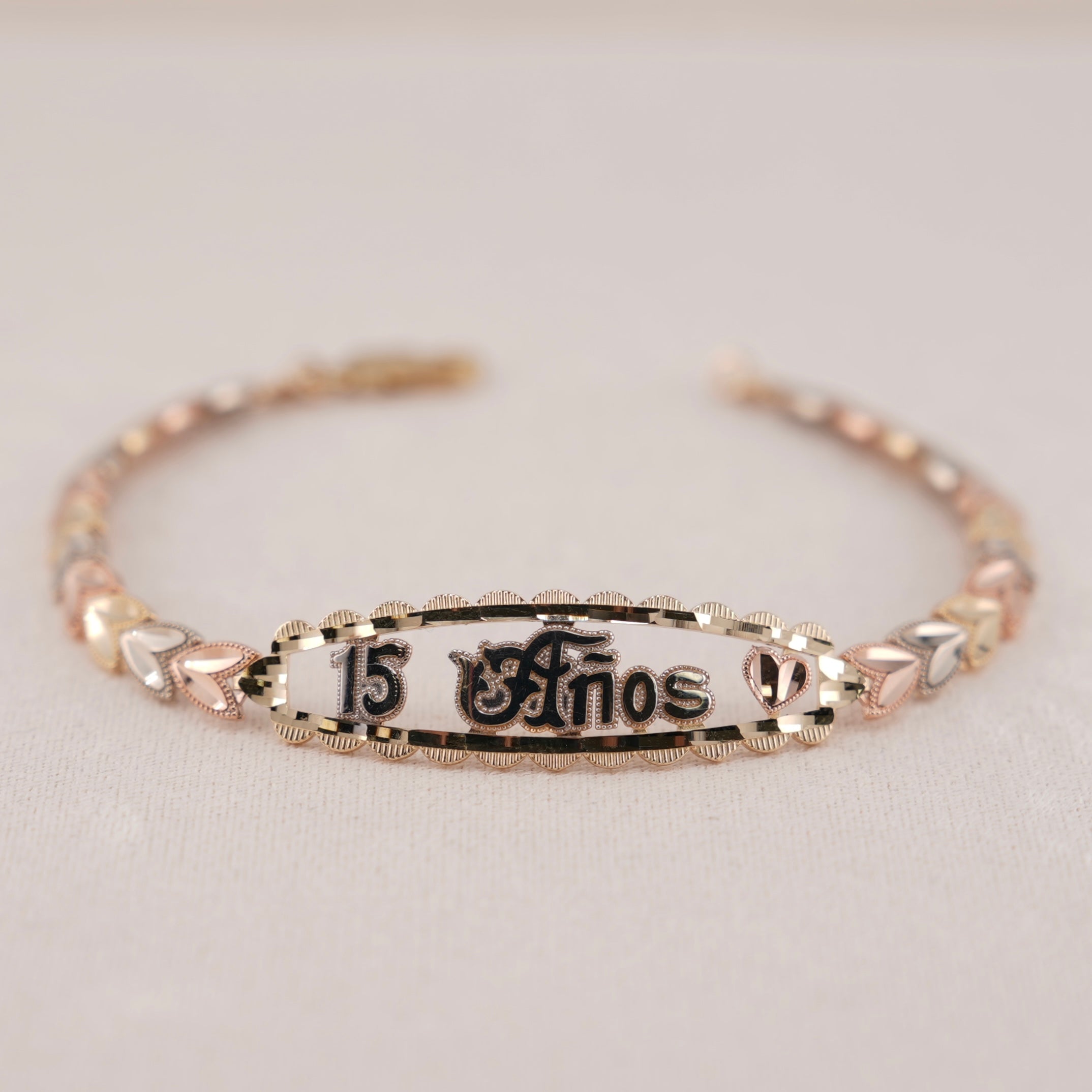 14k Gold Quinceañera Bracelet