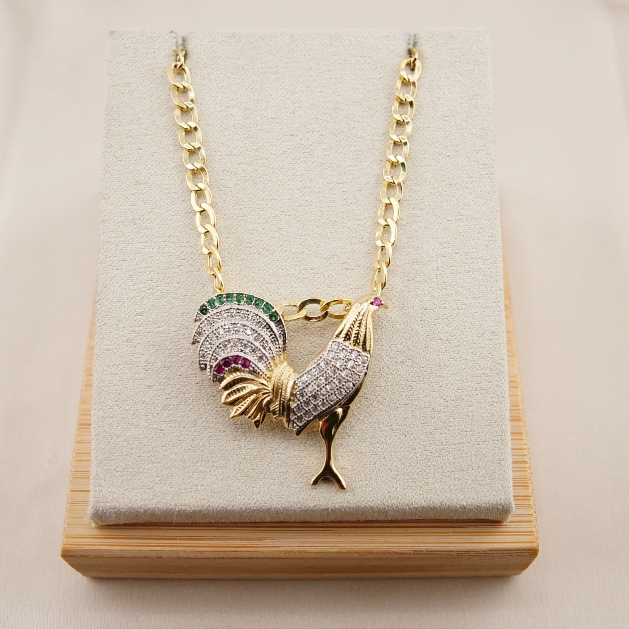 14k Gold Medium Gallo Chain Set