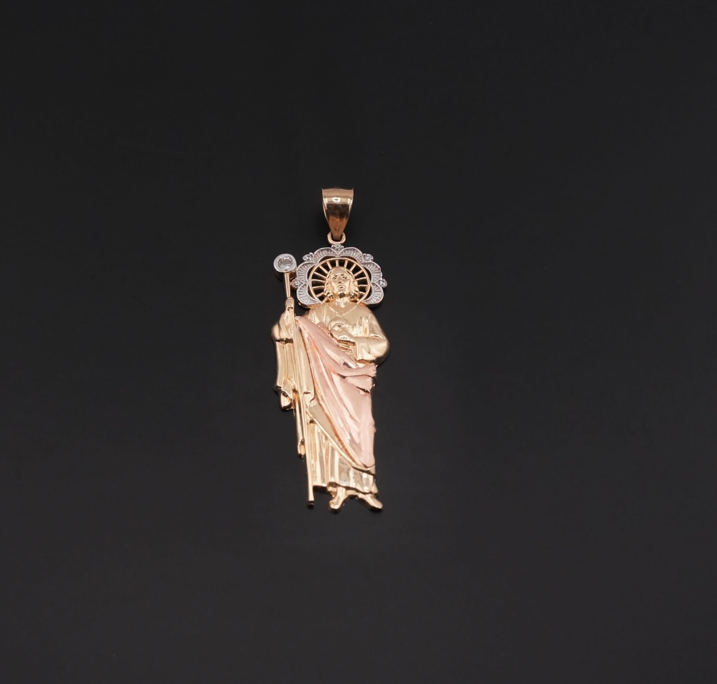 14k Gold San Judas Pendant