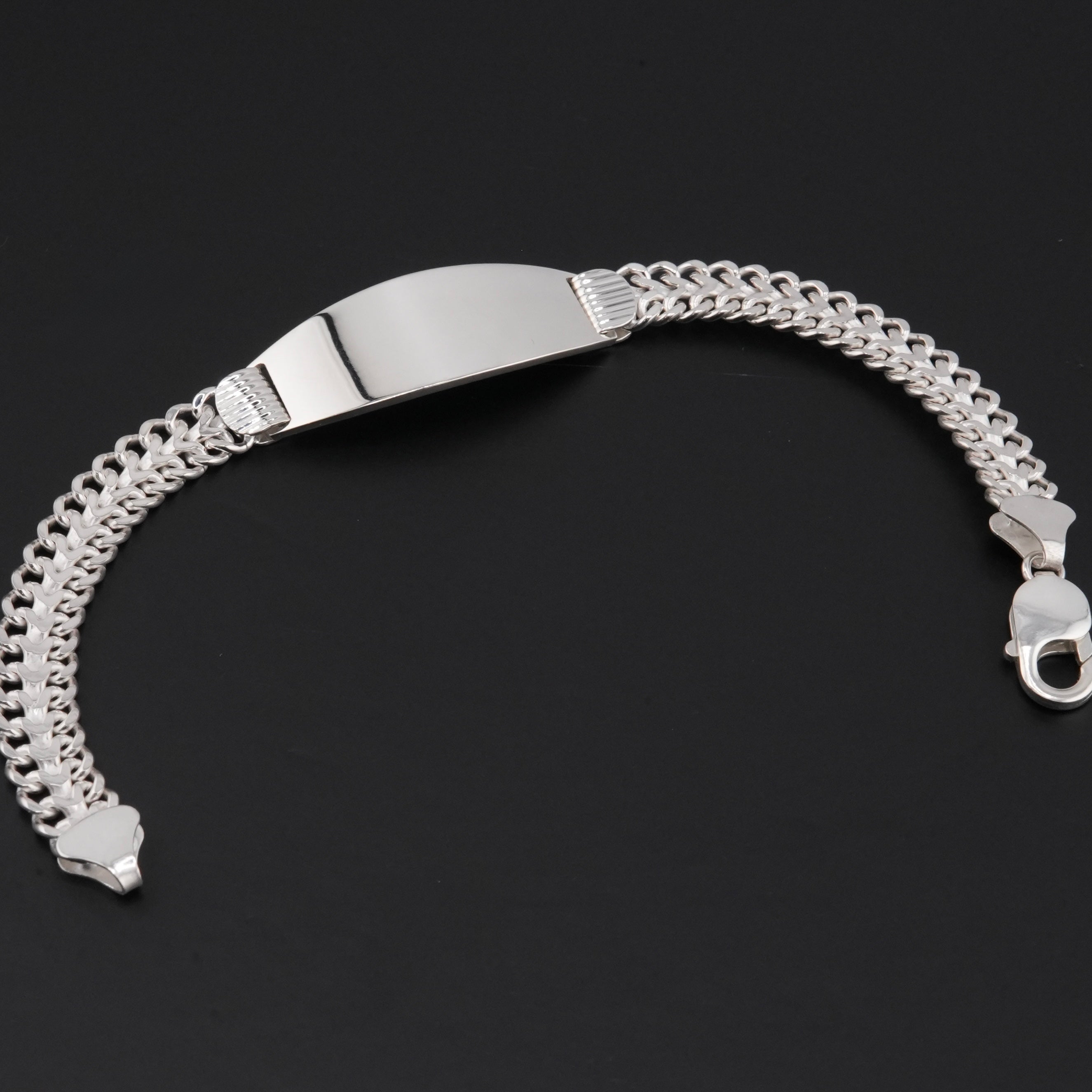 925 Silver ID Bracelet . 056