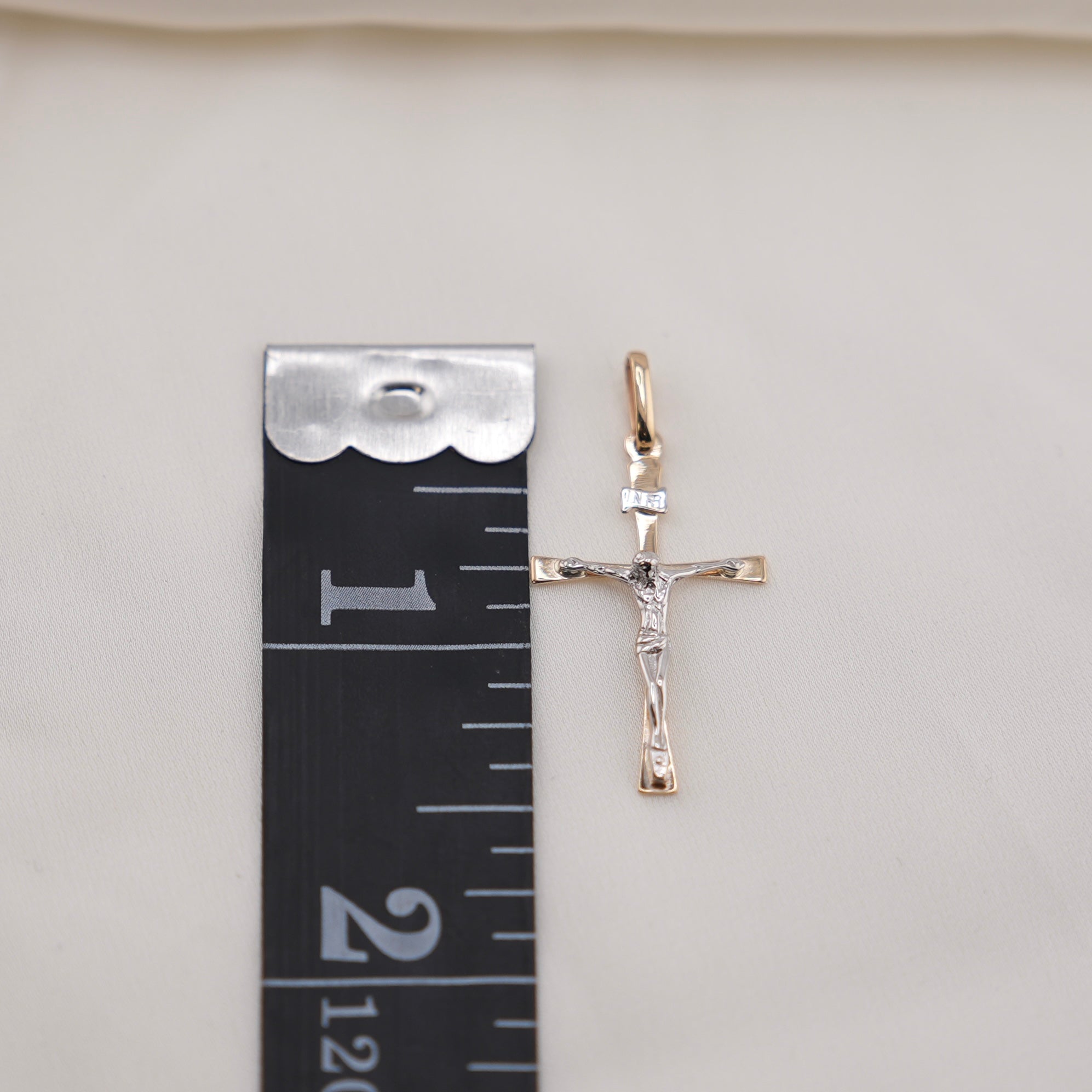 14k Gold Cross Chain Set