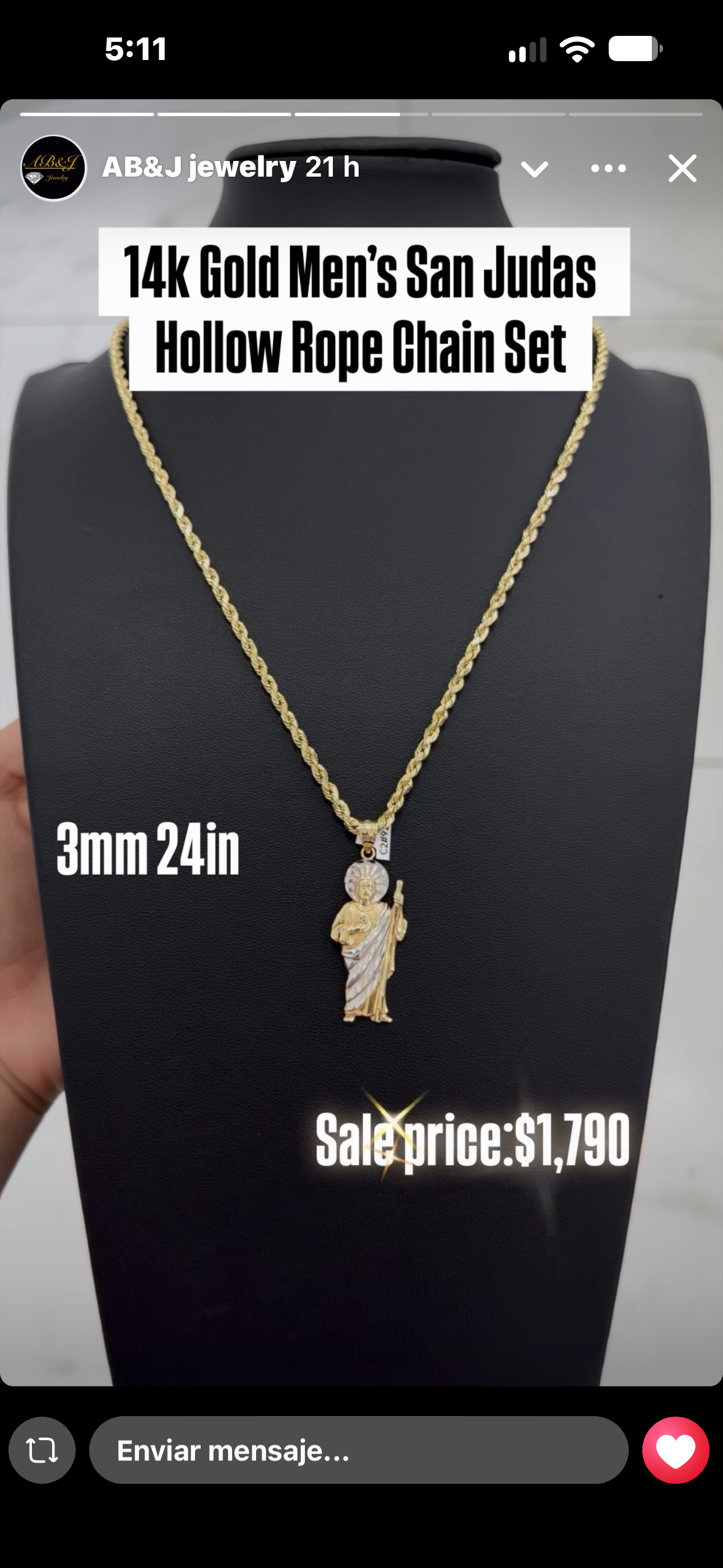 14k Gold San judas ( special deal )