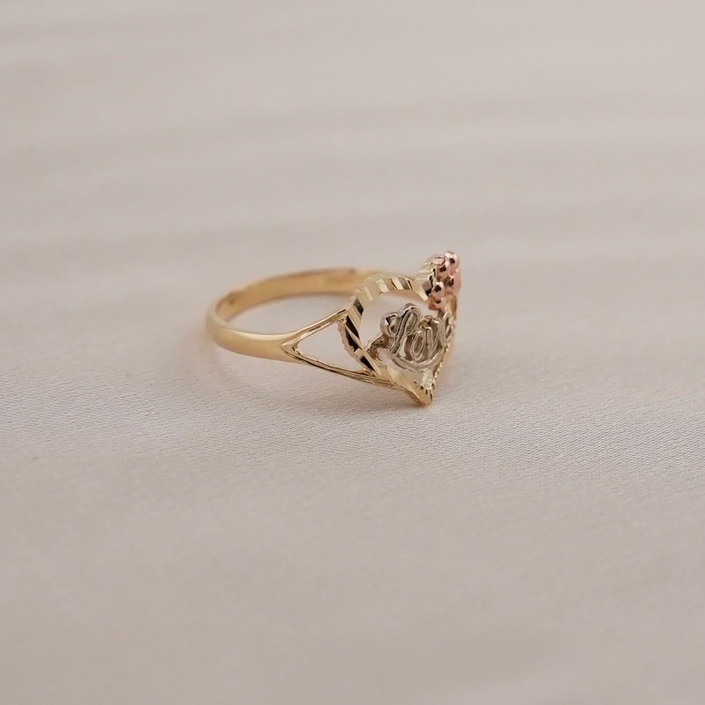 14k Gold Love Ring