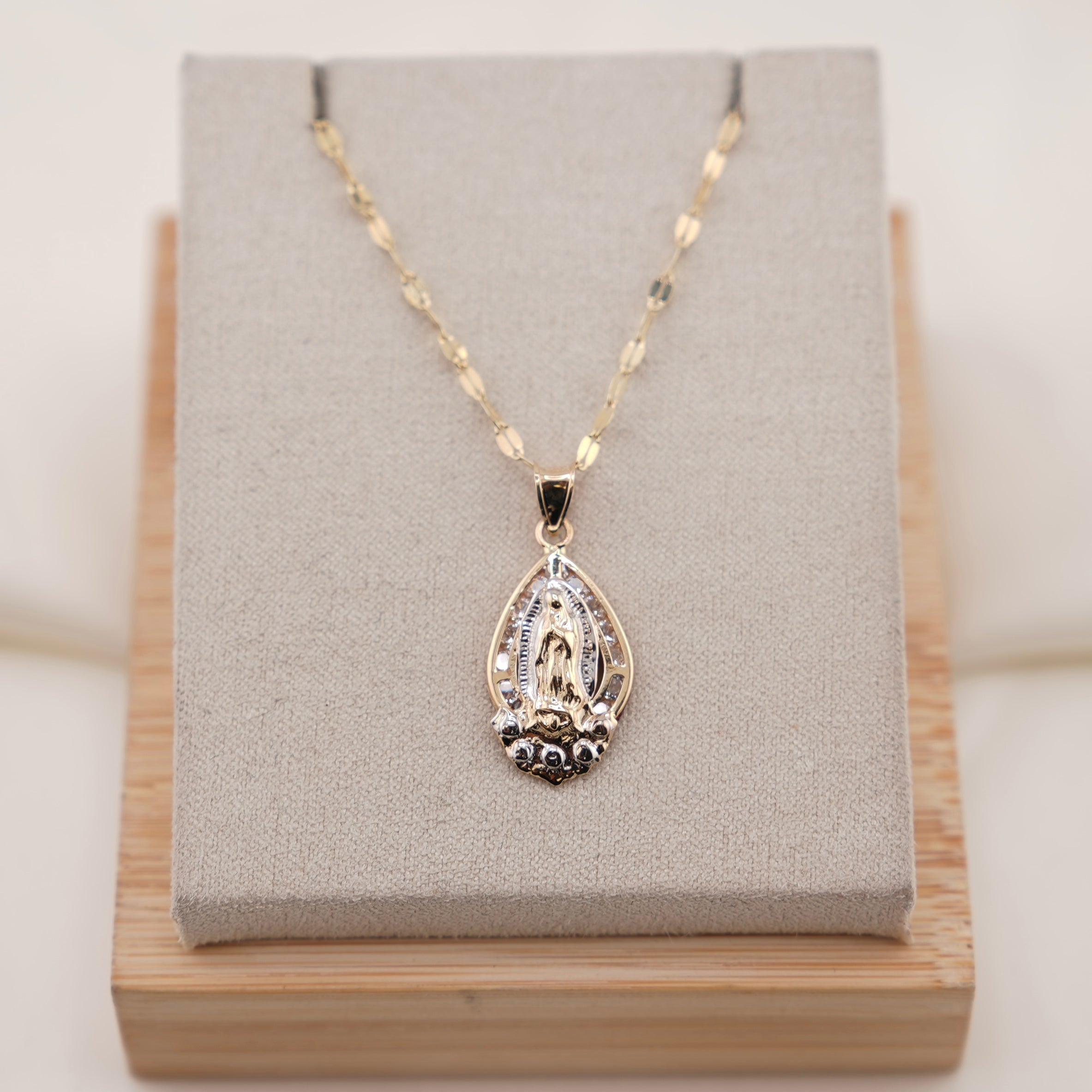 14k Gold Virgencita Chain Set