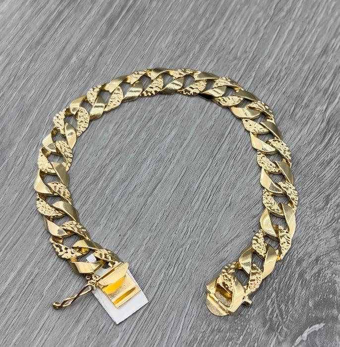 14k Gold Cuban Men’s Bracelet