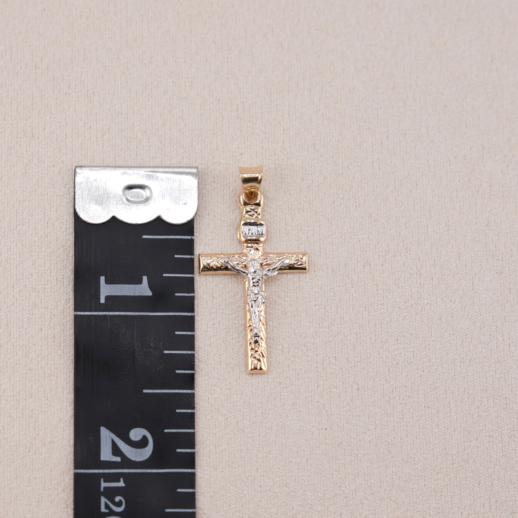 14k Gold Cross Chain Set