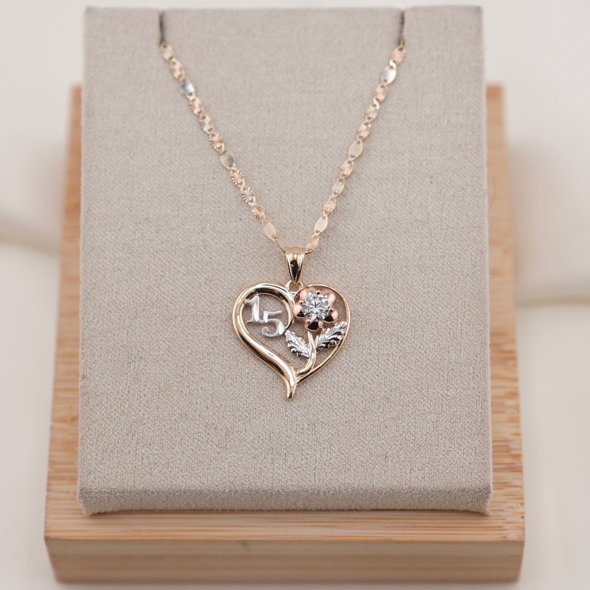 14k Gold Quinceañera Chain Set