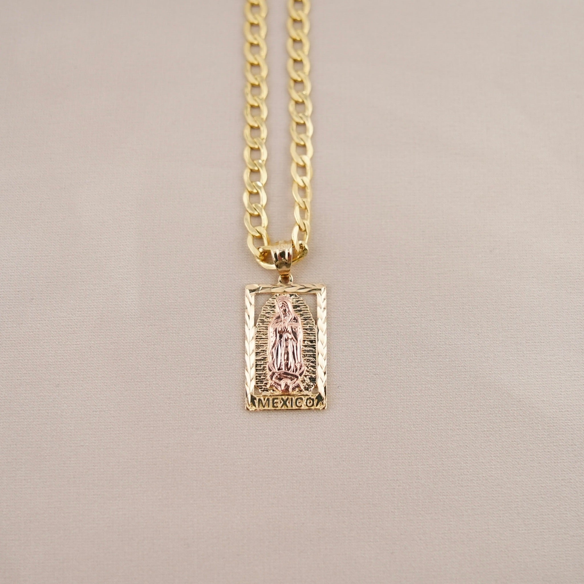 14k Gold Virgencita Chain Set