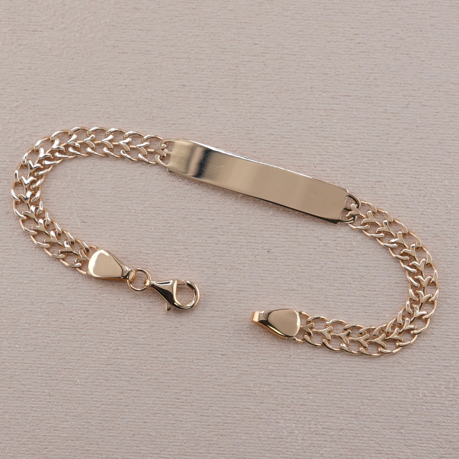 14k Gold Baby/Kid’s Petatillo ID Bracelet 5mm