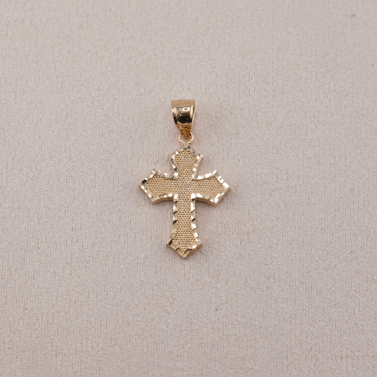 14k Gold Small Cross Pendant
