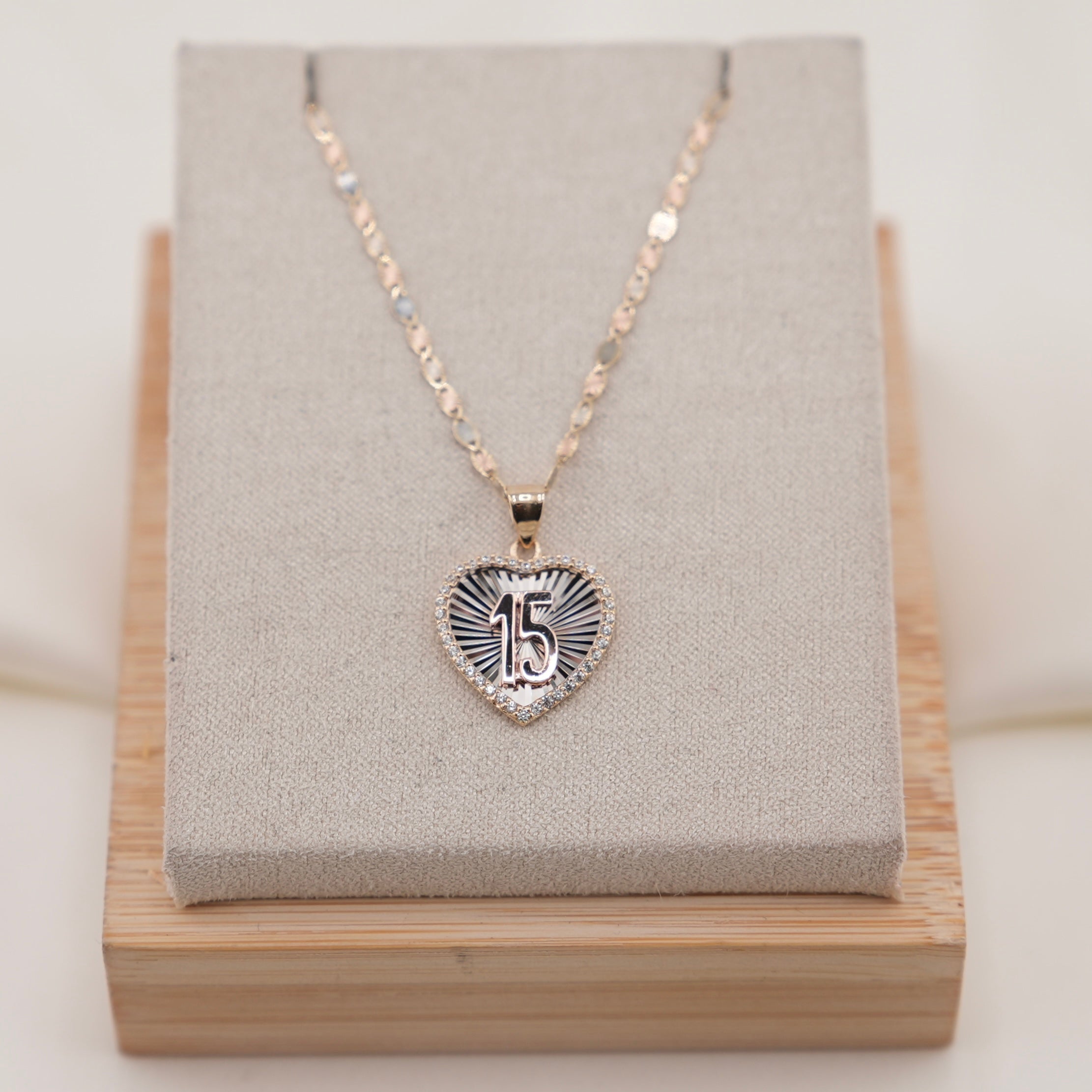 14k Gold Quinceañera Chain Set