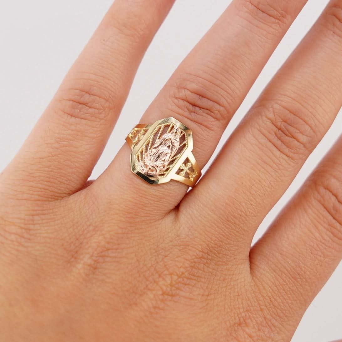 14k Gold Virgencita Ring