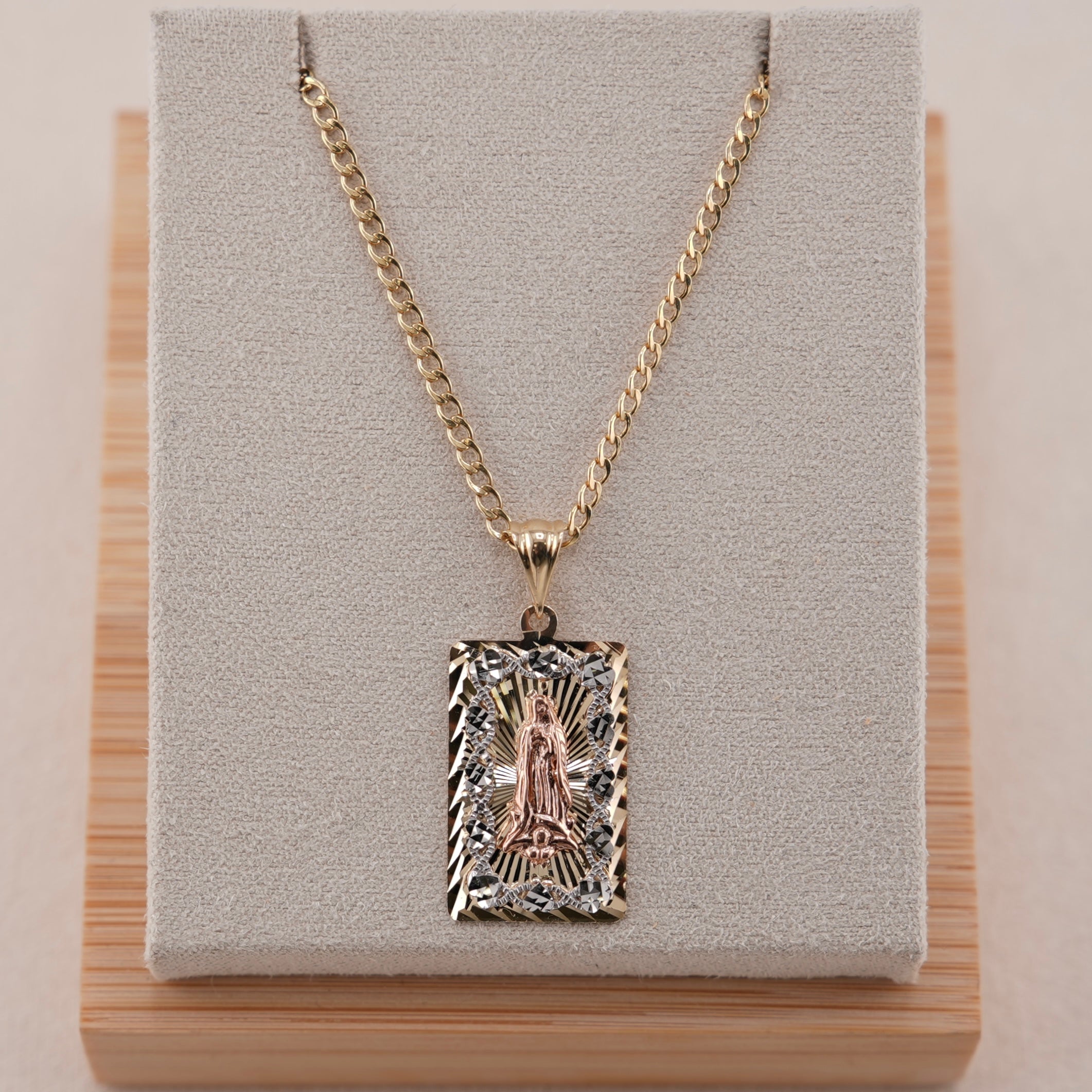 14k Gold Virgencita Chain Set