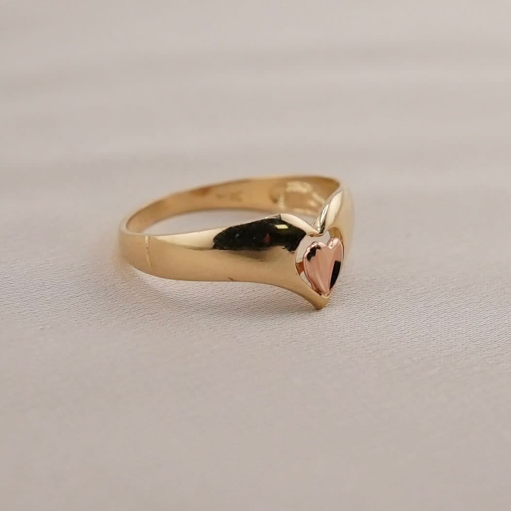 14k Gold Heart Ring