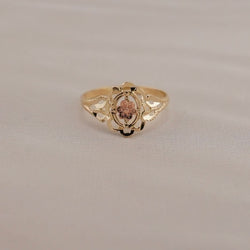 14k Gold Flower Ring
