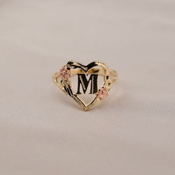 14K Gold Initial Women’s Ring