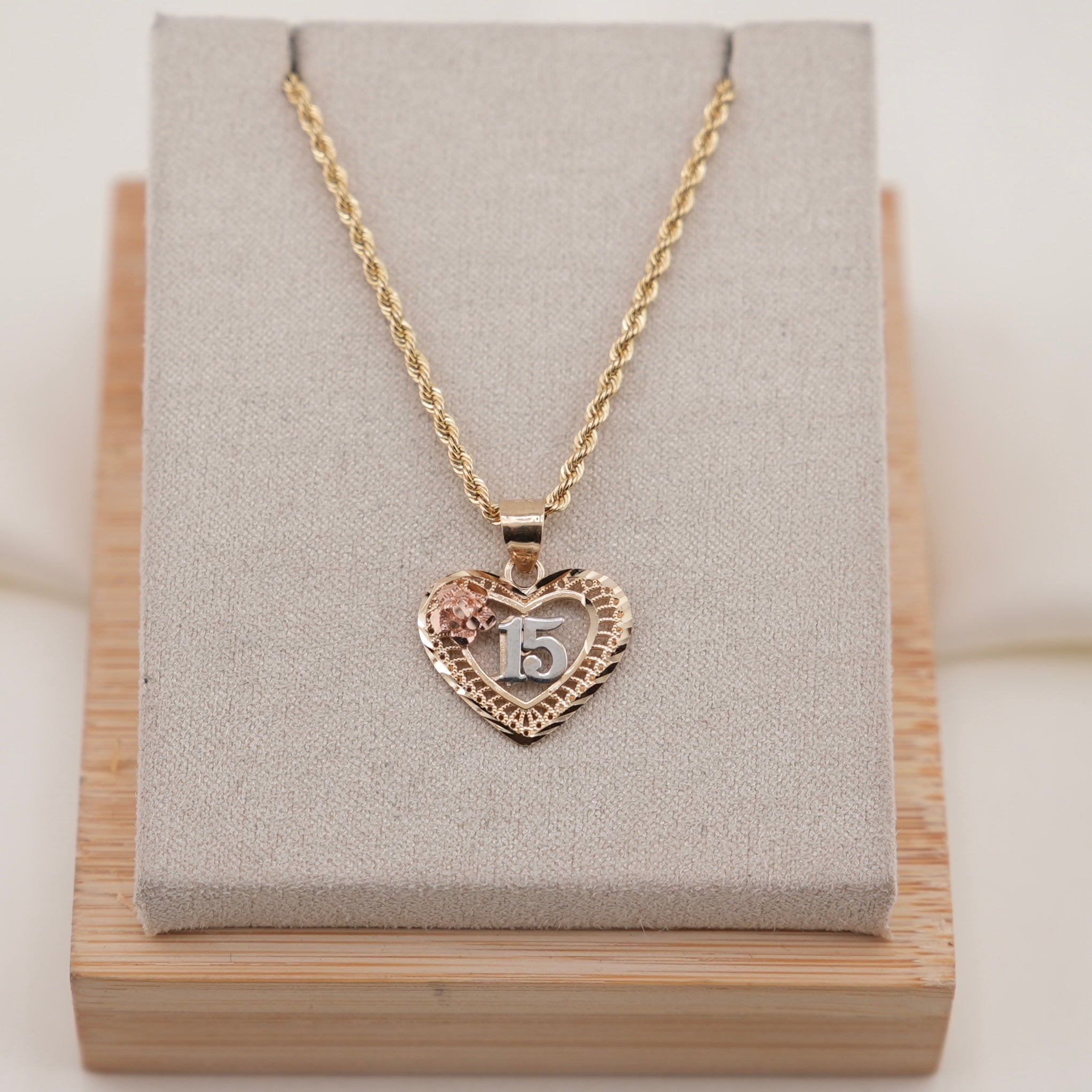 14k Gold Quinceañera Chain Set