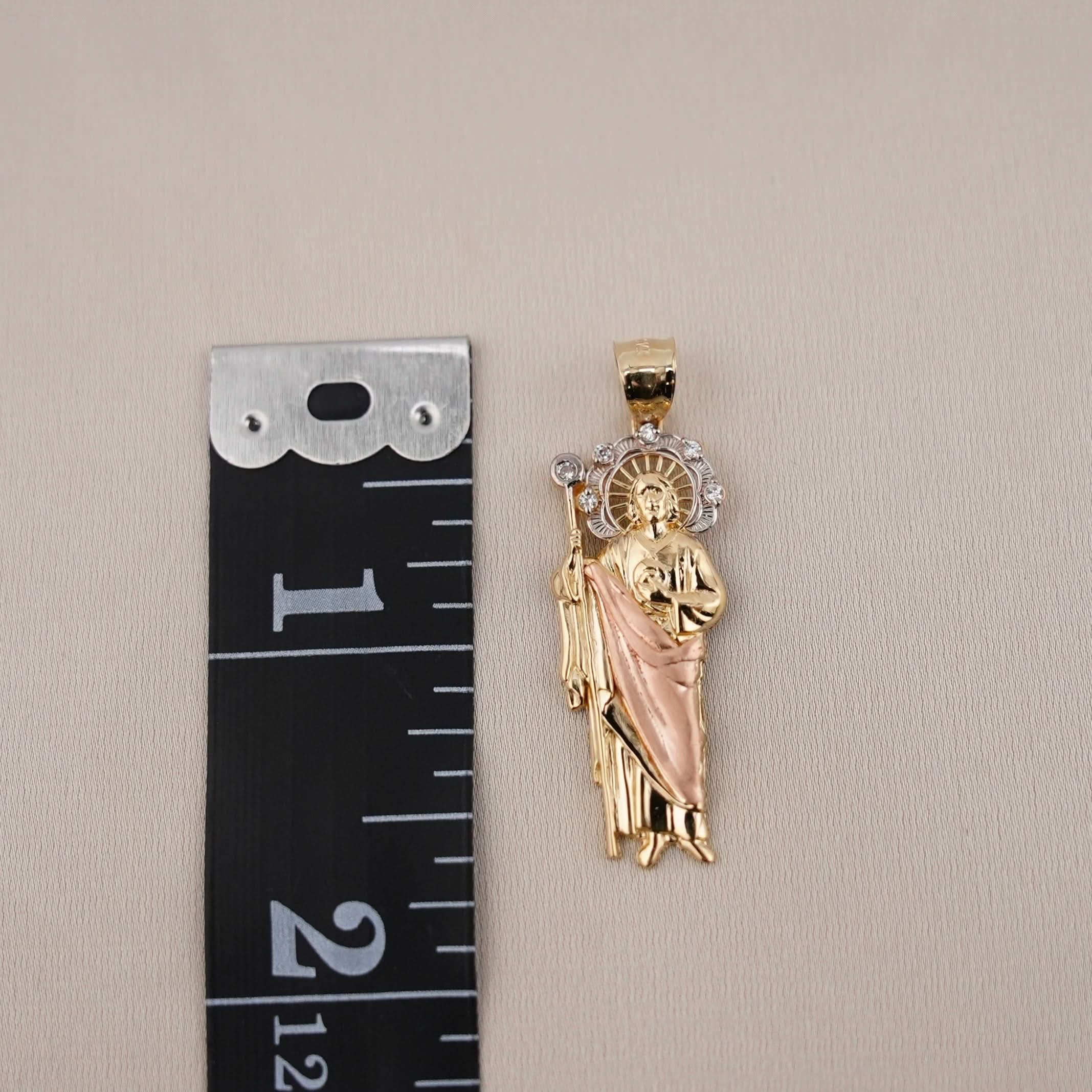 14k Gold Small San Judas Chain Set