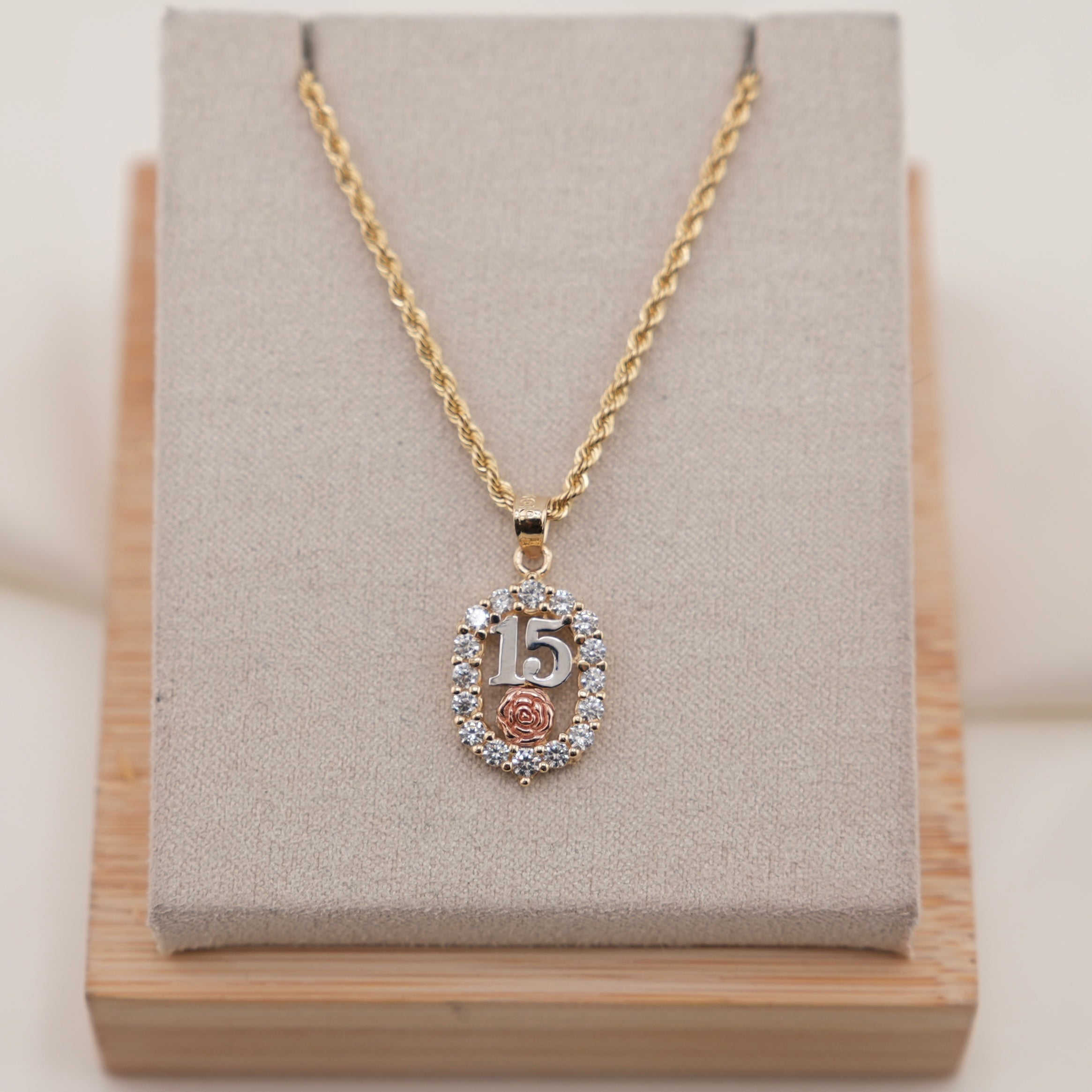 14k Gold Quinceañera Chain Set