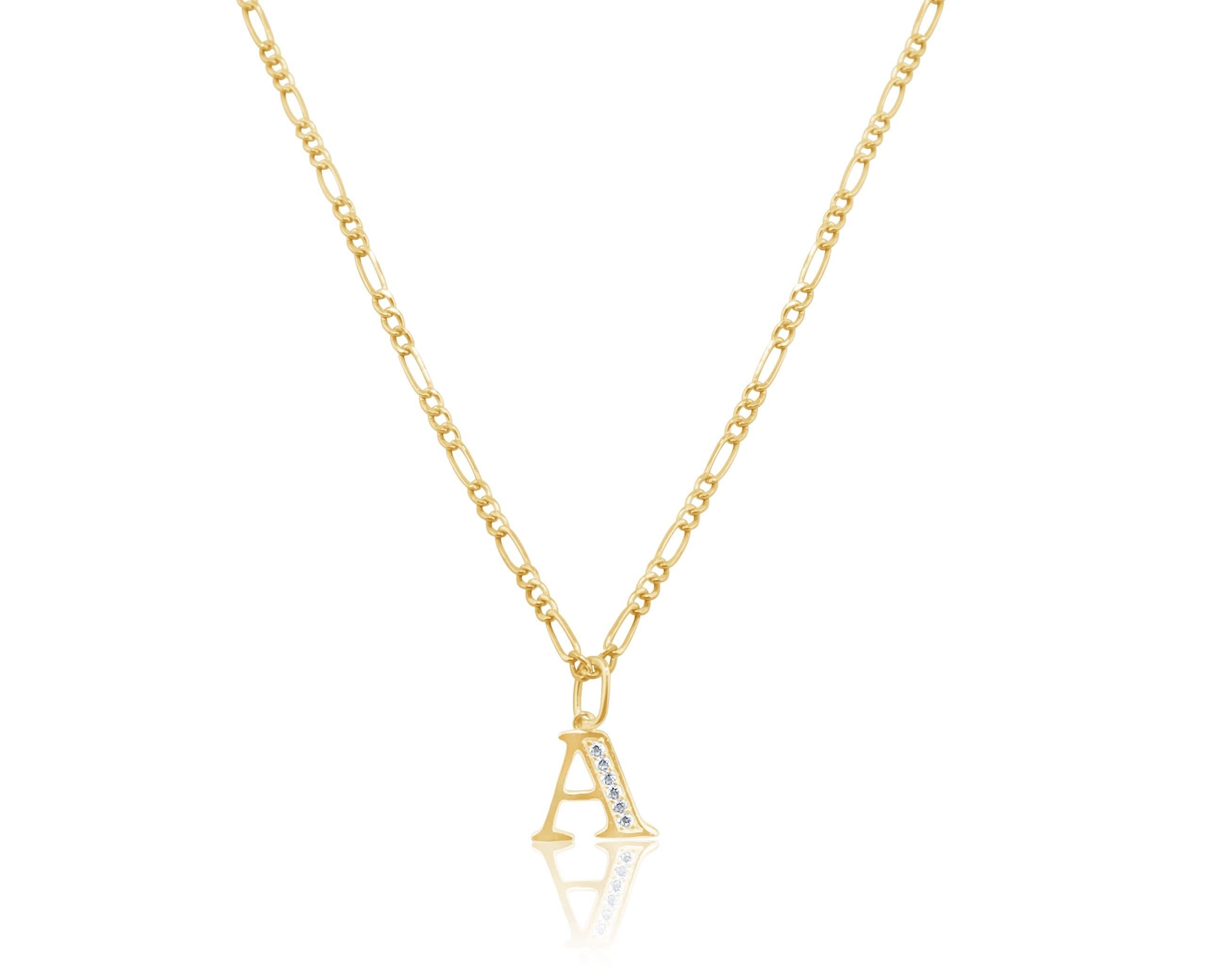 14K Gold Initial Chain Set . 003