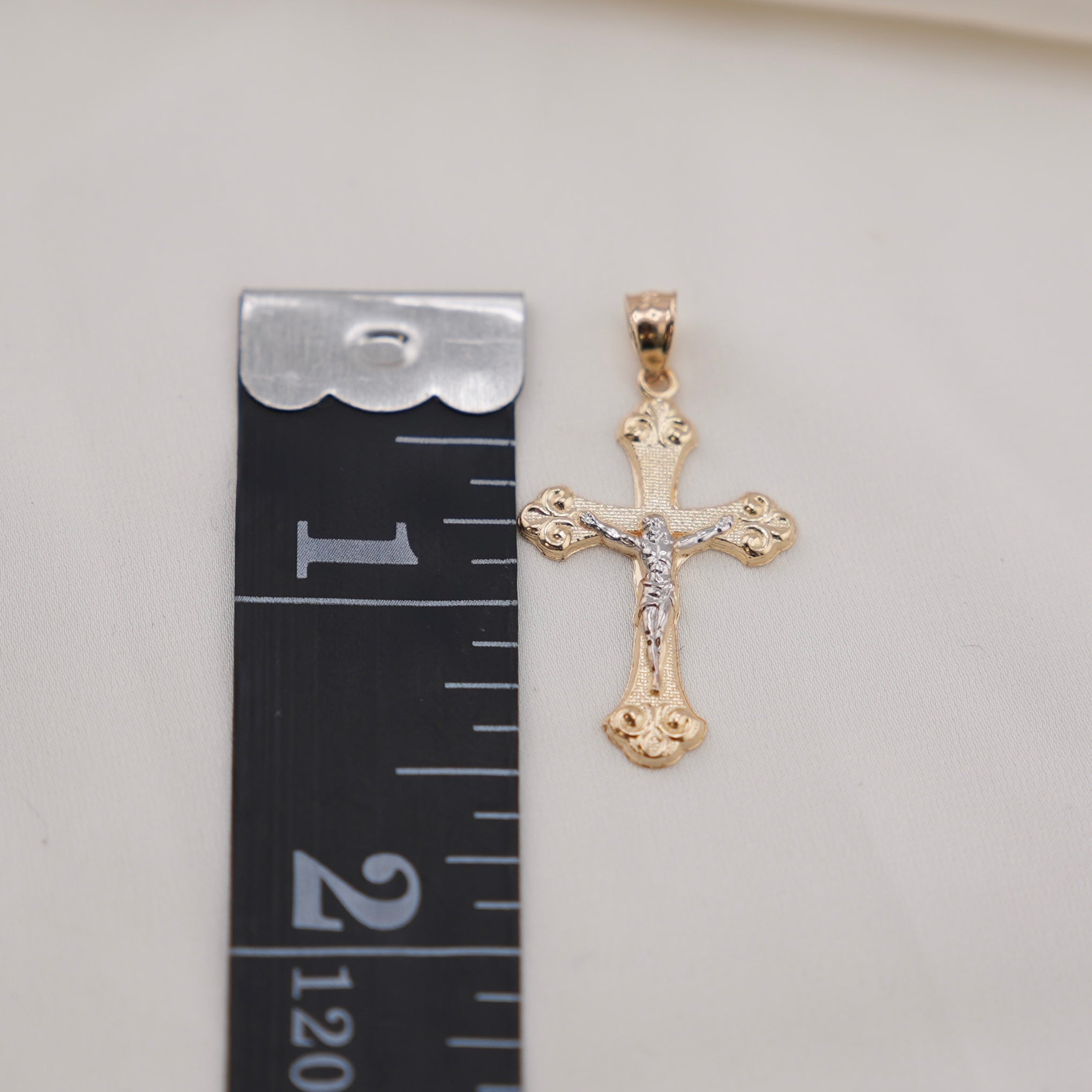 14k Gold Cross Chain Set