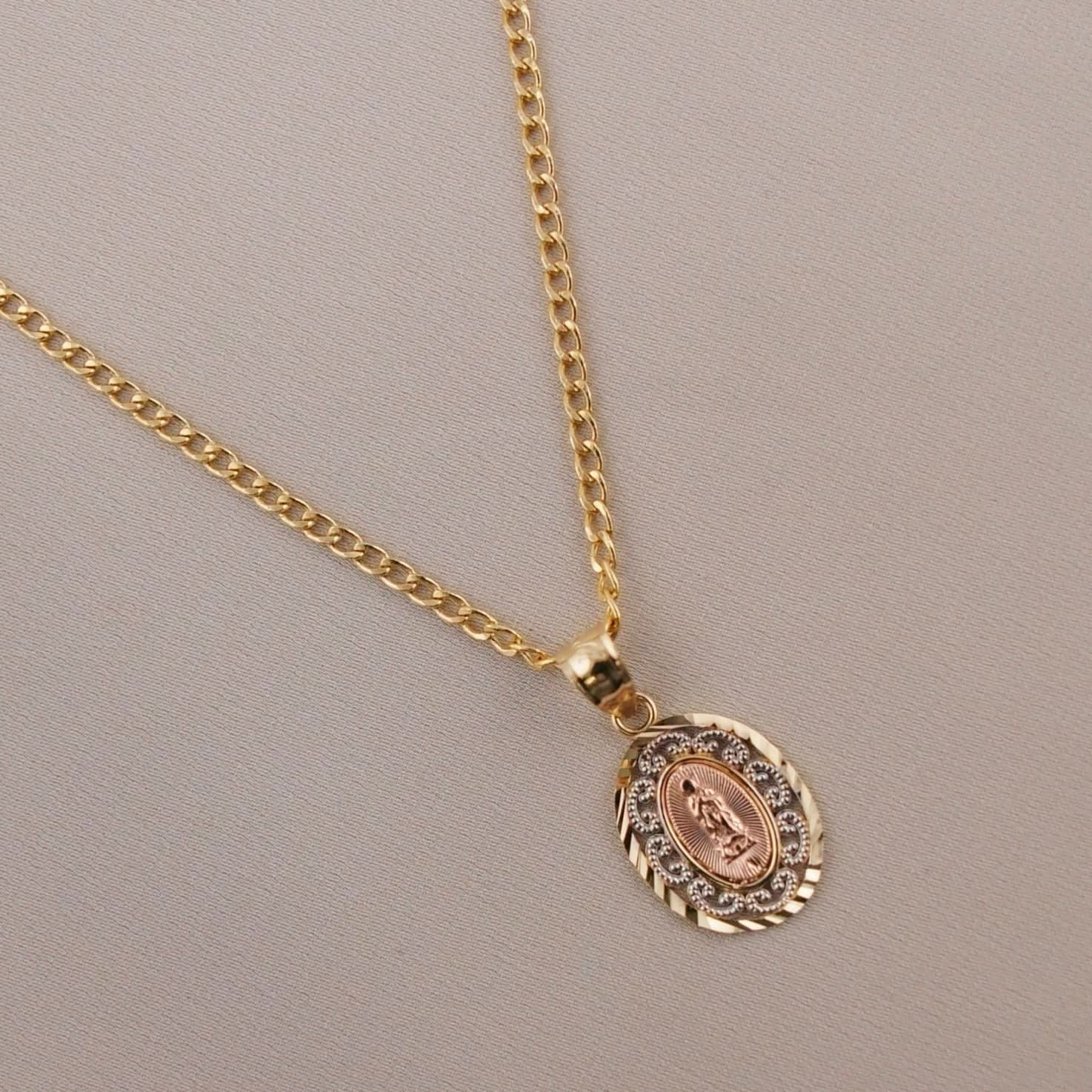 14k Gold Virgencita Chain Set