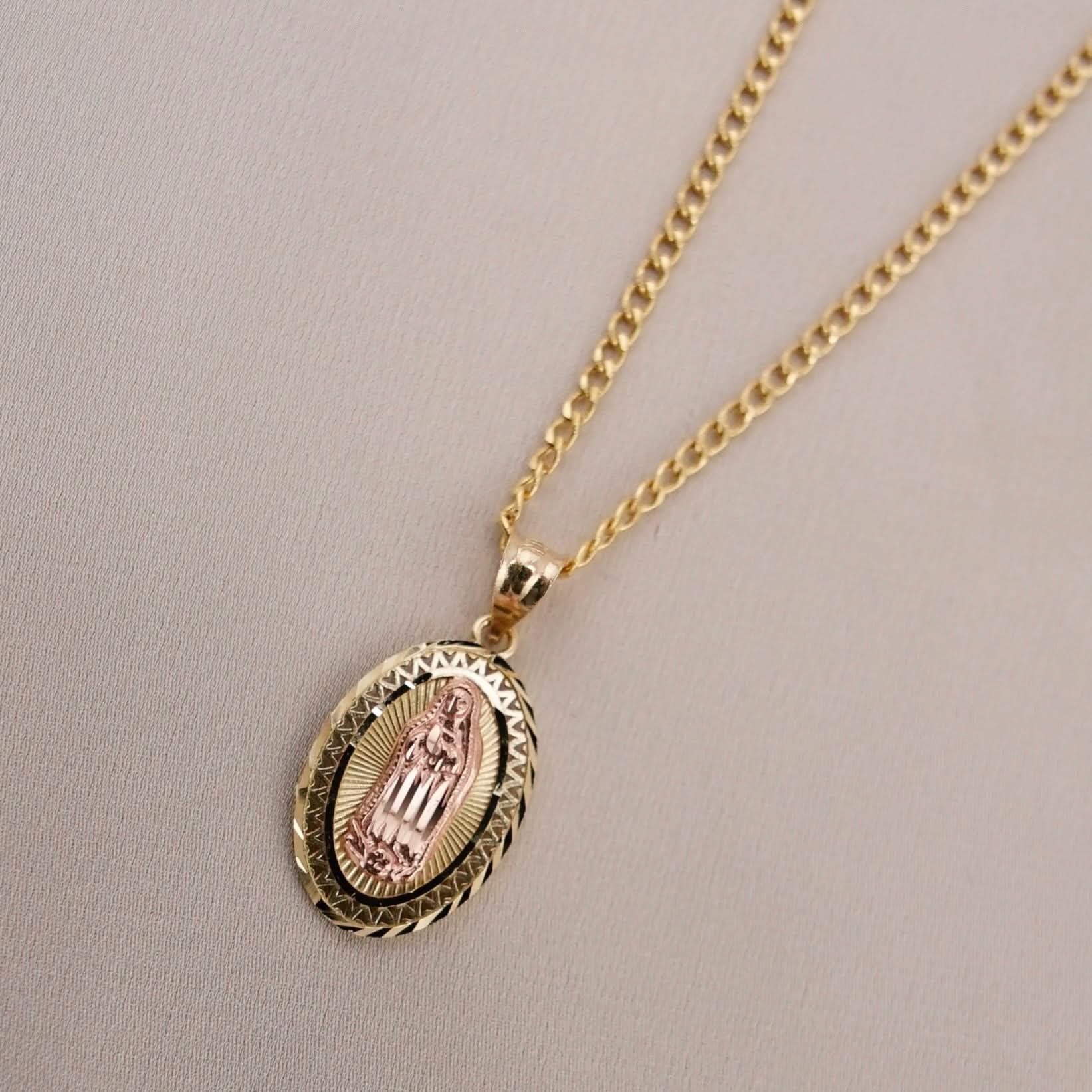 14k Gold Virgencita Chain Set