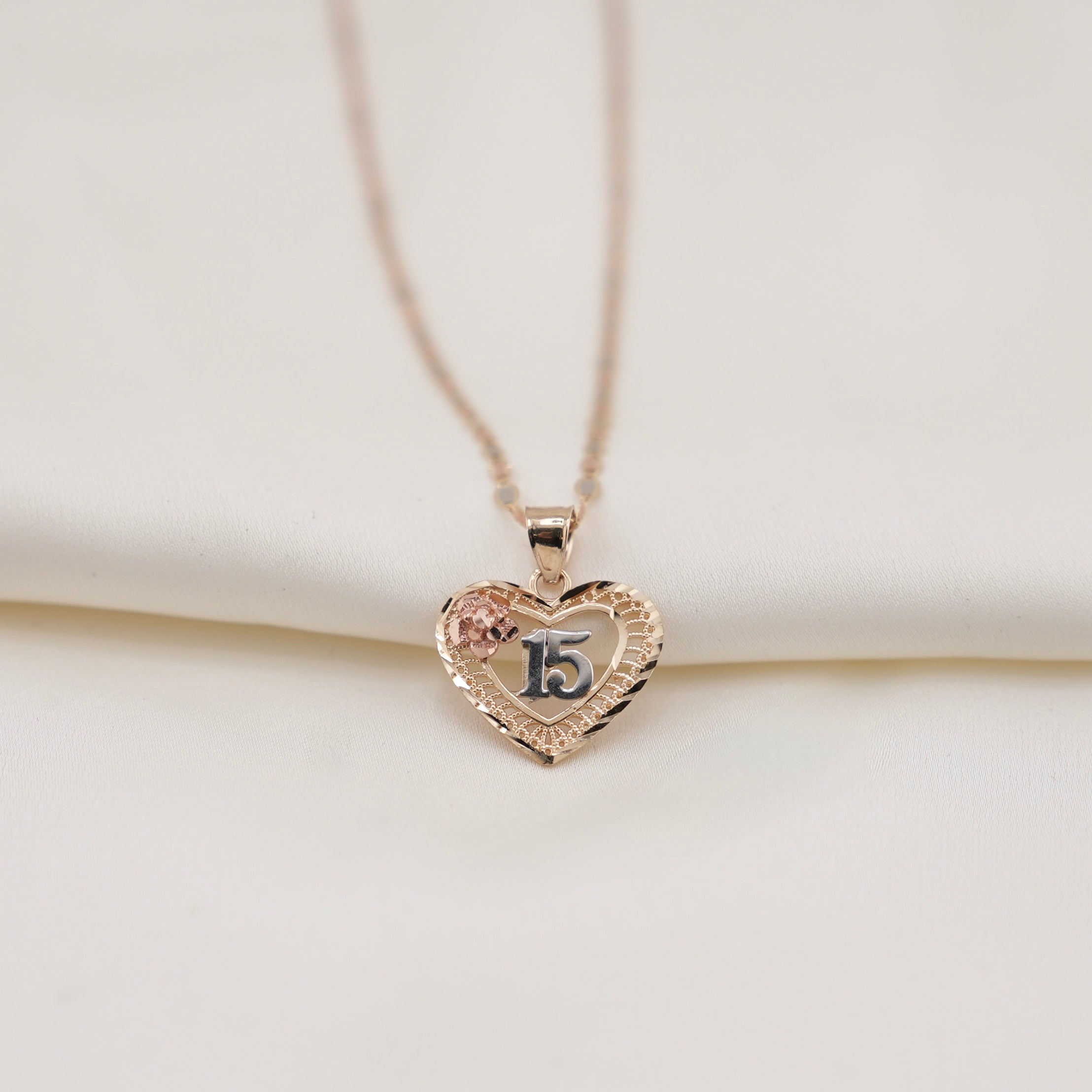 14k Gold Quinceañera Chain Set
