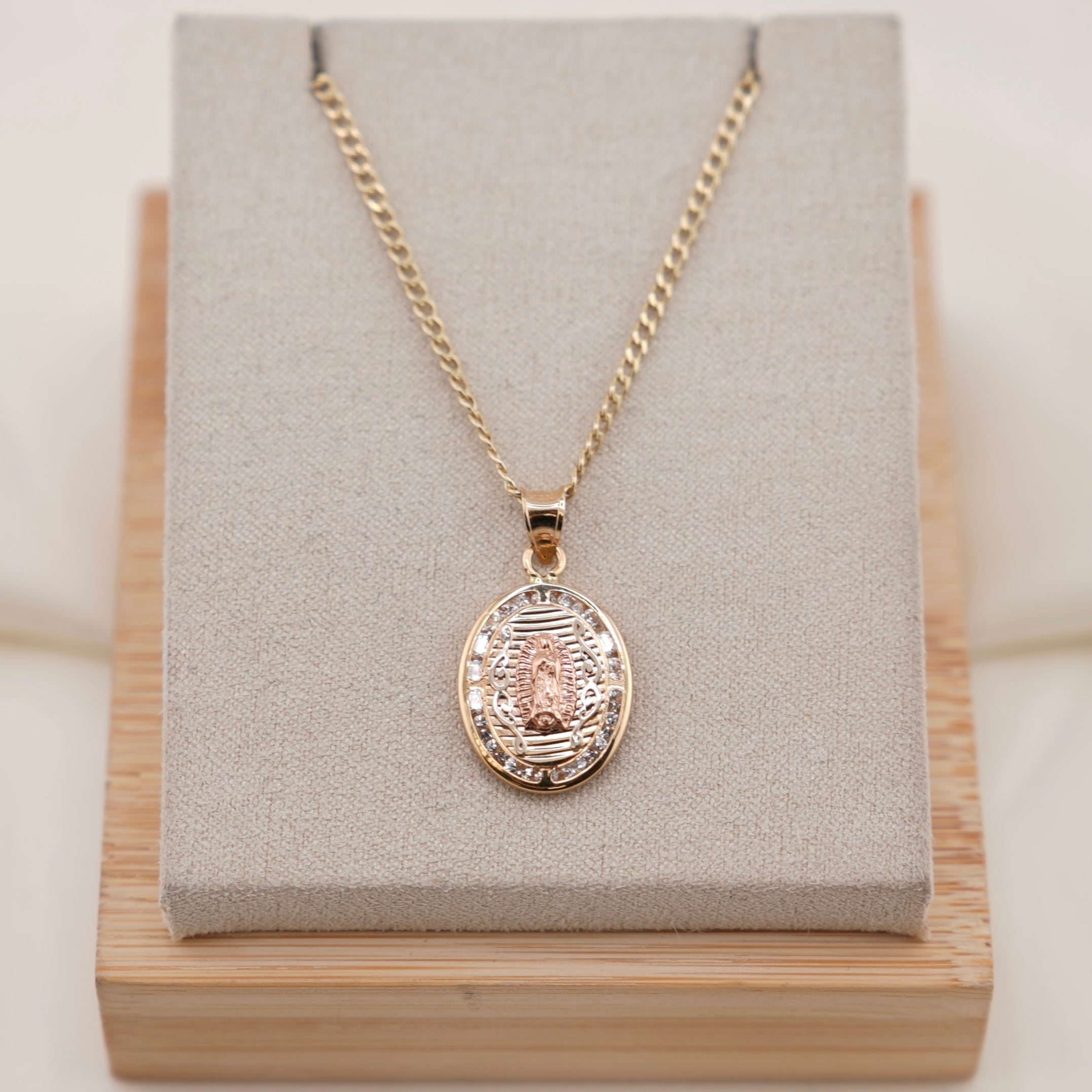 14k Gold Virgencita Chain Set
