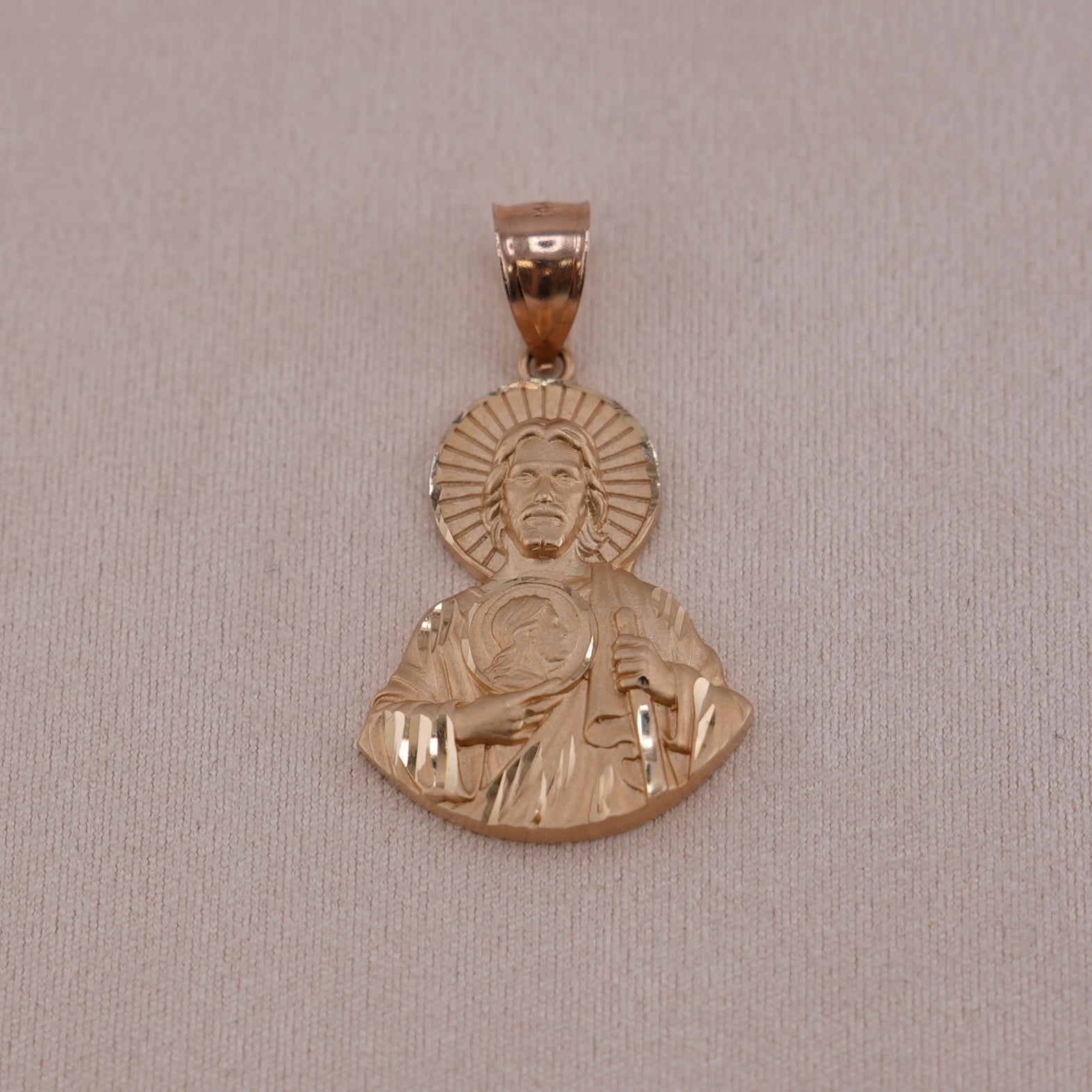 14k Gold San Judas Pendant